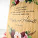 Custom Artwork A3 Printed Bamboo Wedding Reception & Ceremony Welcome Sign
