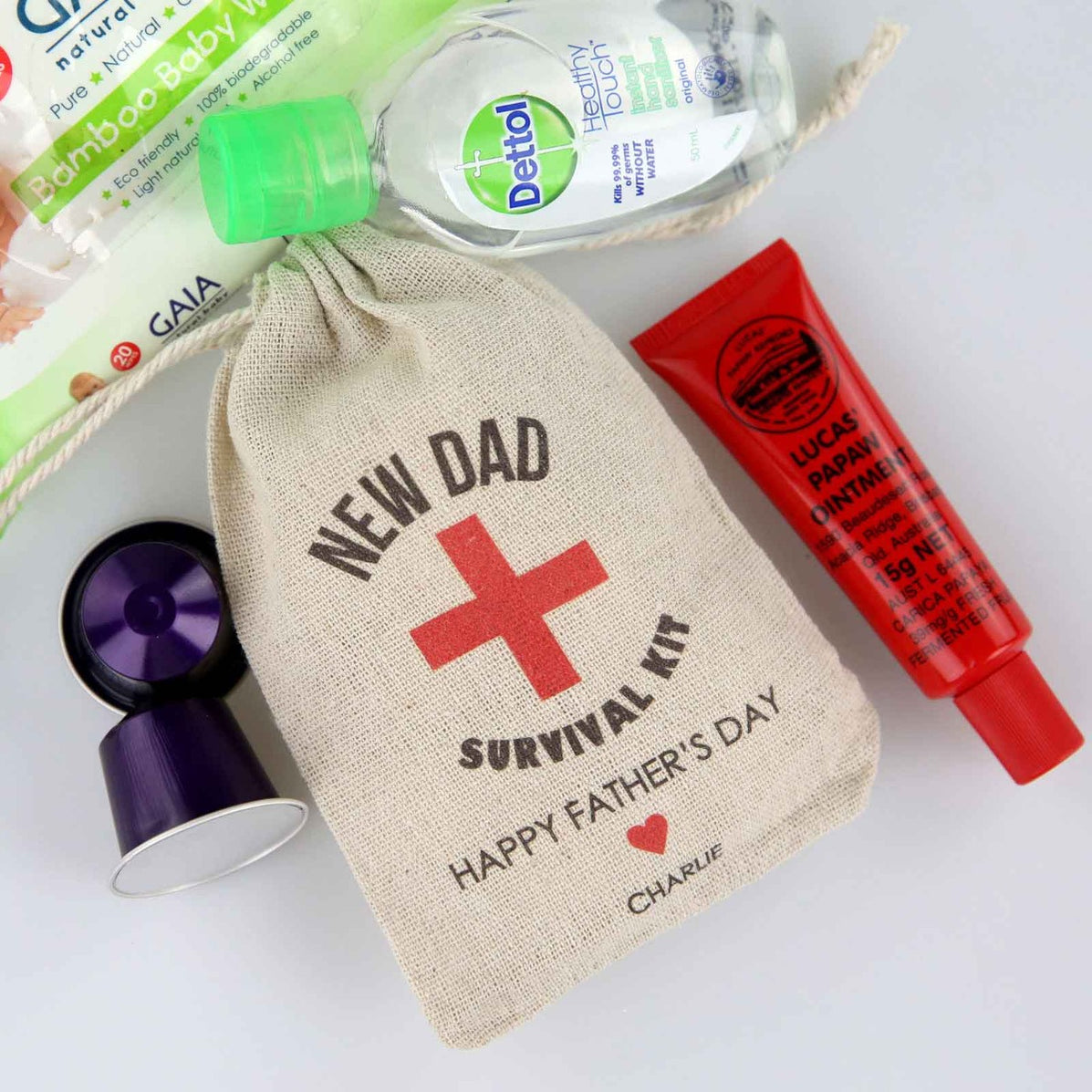 Printed Father’s Day Survival Kit Gift Bags | Personalised Favours