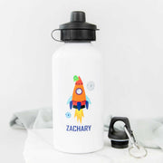 Personalised Printed Rocket Ship Kids Drink Bottle 500ml