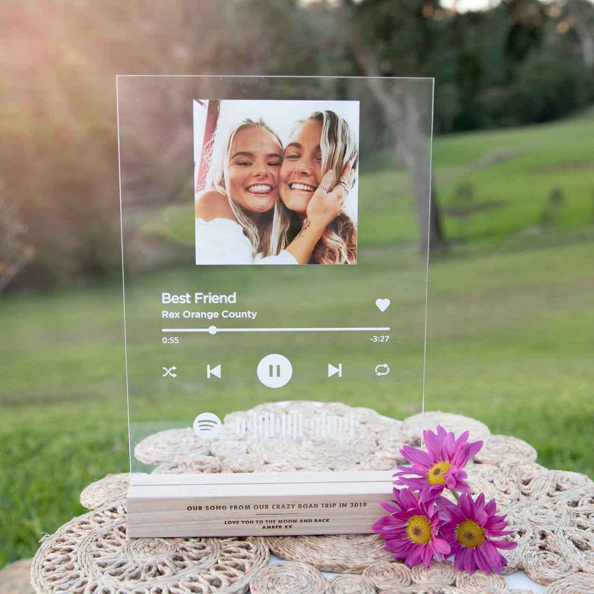 Custom Spotify Song Code Plaque Personalised Favours