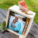 Photo Printed Rainy Day Fund Wooden Money Box Piggy Bank Present