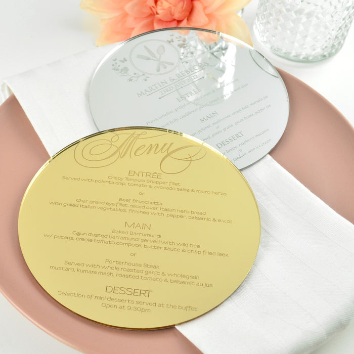 Laser Cut Wedding Menu Laser Cut Wedding Menu Etsy