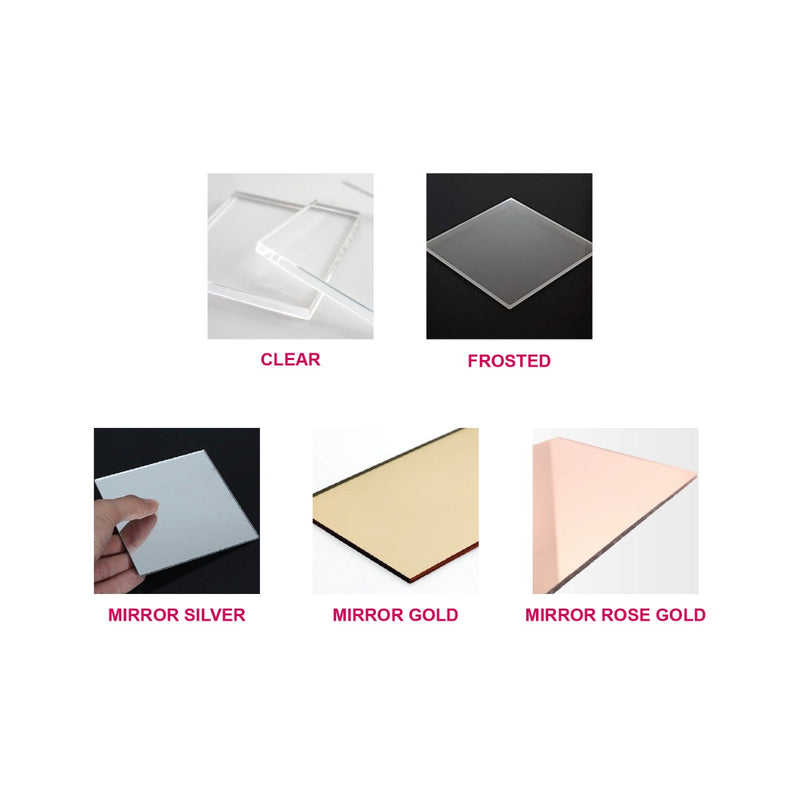 Round Acrylic Table Number with Stand