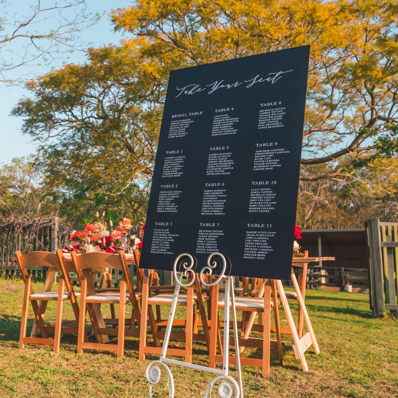 Printed A1 Size Wedding Welcome Sign / Wedding Seating Chart