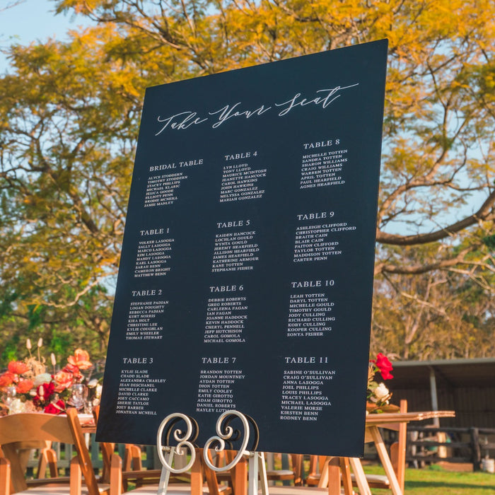 Printed A1 Size Wedding Welcome Sign / Wedding Seating Chart