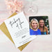 Personalised Photo Printed Thinking of You Card with Photo Printed Acrylic Coaster