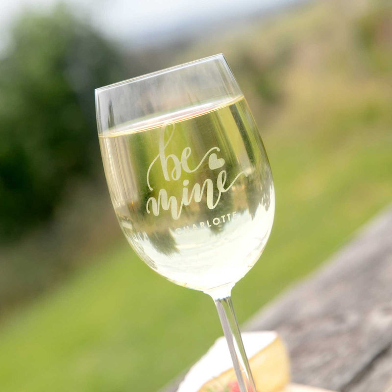 Personalised Engraved Valentine's Day Wine Glass Present