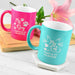 Customised Engraved Aqua My Cat is my Valentine Coffee Mugs Present