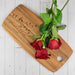Custom Designed Engraved Valentine's Day Acacia Wood Tapas Board Gift for Her