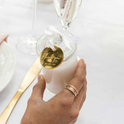 Personalised Engraved Thankyou French Tipped Candle Wedding Favours
