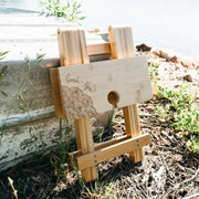 Personalised Engraved Bamboo Picnic Table Birthday Present