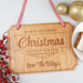 Personalised Engraved Merry Christmas House Door Sign Decoration